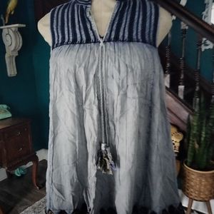 Rachel Zoe boho tank top. M